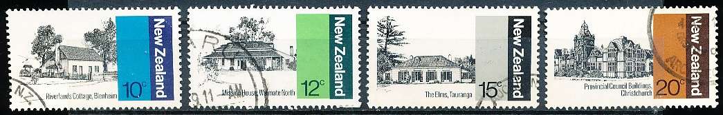 NEW ZEALAND   - 1979  Architecture   SET -   FINE USED