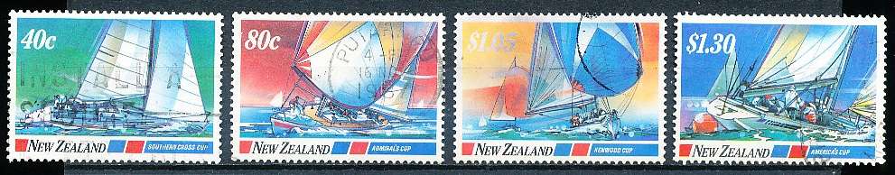 NEW ZEALAND   - 1987  Yachting Events   -     FINE USED