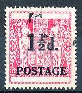 NEW ZEALAND   - 1950   Surcharged in Black  -  FINE USED