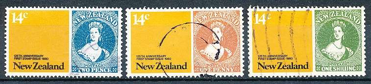 NEW ZEALAND   - 1980   Stamps on Stamps  SET -   FINE USED