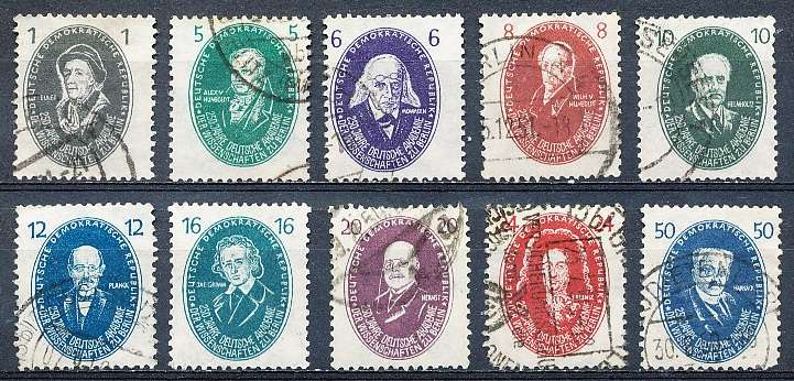 GERMANY  DDR   1950  - Academy of Science in Berlin  FULL SET     -   FINE USED
