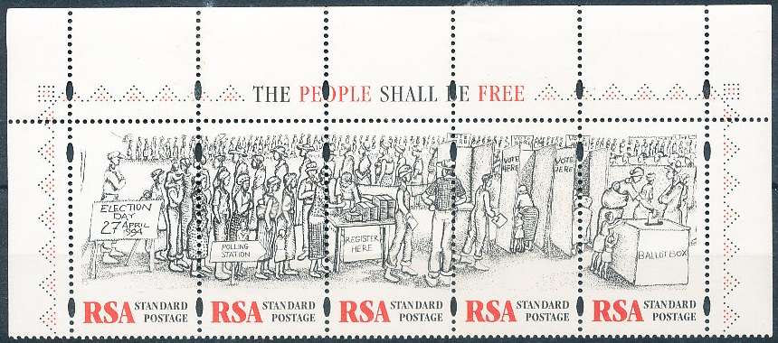 RSA  - 1997  -    Democratic Elections  SET    - FINE  MINT