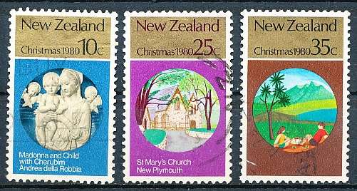NEW ZEALAND   - 1980   Christmas  SET -   FINE USED