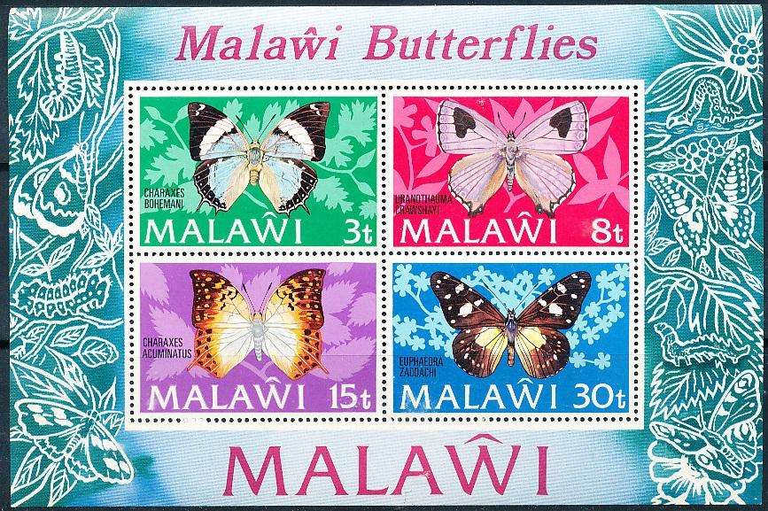 MALAWI  1973 -   Butterflies  MINI-SHEET   -  MINT