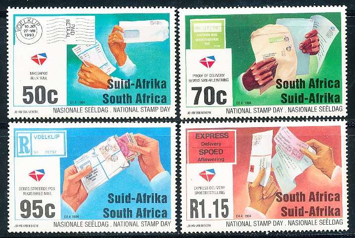 RSA -  1994  -  National Stamp Day   SET  - FINE   MINT