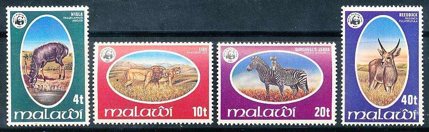 MALAWI  1978 -     Malawi ENDANGERED SPECIES  FULL SET   -  FINE  MINT