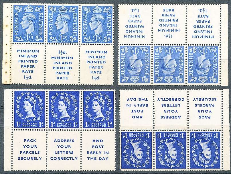 GREAT BRITAIN -  KGVI and QE PANES  INV WMK - FINE MINT