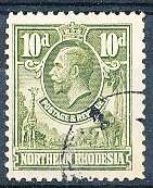 NORTH  RHODESIA -  KGV   10d  - FINE USED  - R1100