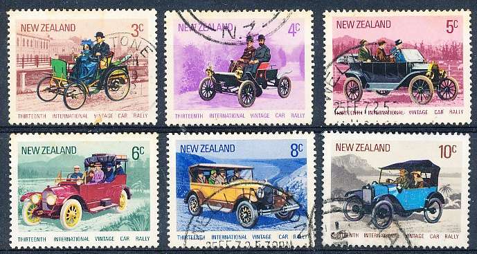 NEW ZEALAND   - 1972      International Vintage Car Rally  SET -    FINE USED