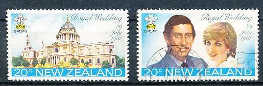 NEW ZEALAND   - 1981    Royal Wedding  -   FINE USED