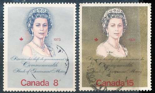 CANADA  1973  -  Royal Visit and Commonwealth Heads  FULL  SET -   FINE  USED