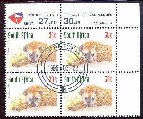 RSA  - 1998  -    6th DEF  REDRAWN  30c  CONTROL   13/03/1998 - FINE  CTO USED