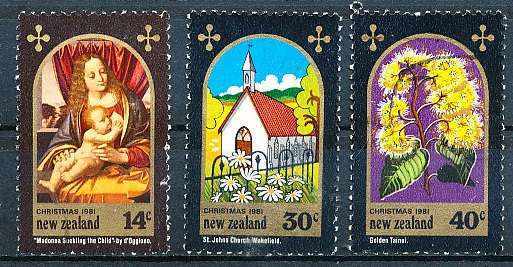 NEW ZEALAND   - 1981    Christmas  -   FINE USED