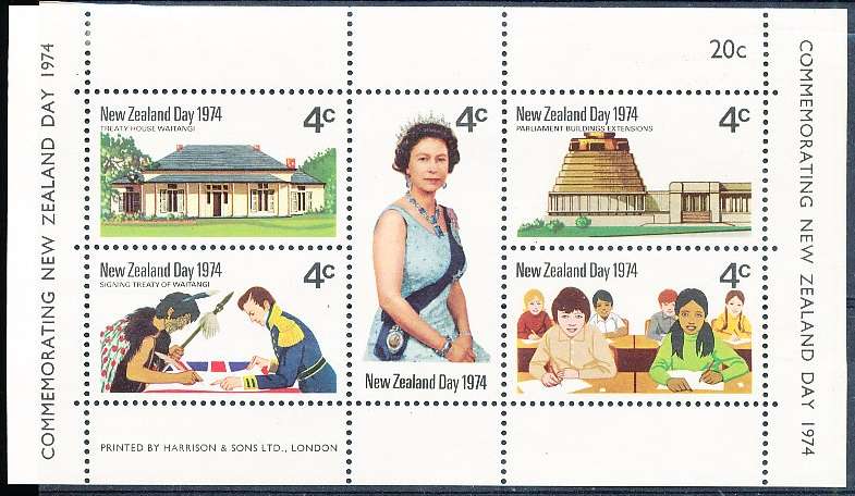 NEW ZEALAND   - 1973  New Zealand Day  MINI- SHEET  -   MINT