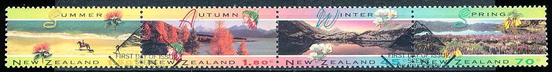 NEW ZEALAND   - 1994     The Four Seasons    SET  -     FINE USED