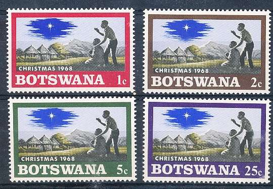 BOTSWANA  1968  -  Christmas   SET     - FINE   MINT