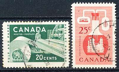 CANADA  1956  -   Industry  FULL SET   -  FINE USED