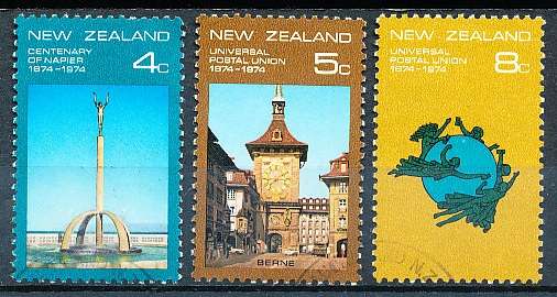 NEW ZEALAND   - 1974   Napier and U.P.U    SET  -    FINE USED