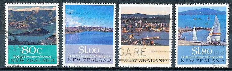 NEW ZEALAND   - 1990    European Settlements SET -     FINE USED