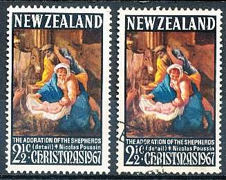 NEW ZEALAND   - 1967     Christmas -  FINE  MINT and USED