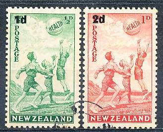 NEW ZEALAND   - 1939   Health Stamps  SURCHARGED  -  FINE USED