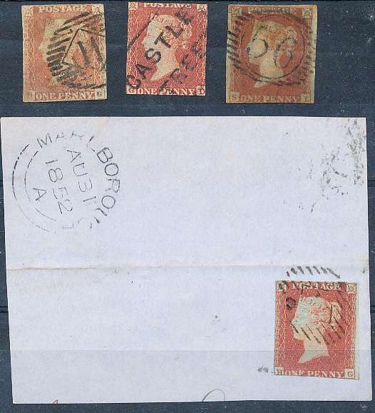 GB -   QVIC  -   PENNY  REDS  IMPERF    -  FINE USED