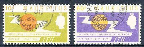MAURITIUS  - 1965   Anniversary of I.T.U.  SET   -    FINE USED