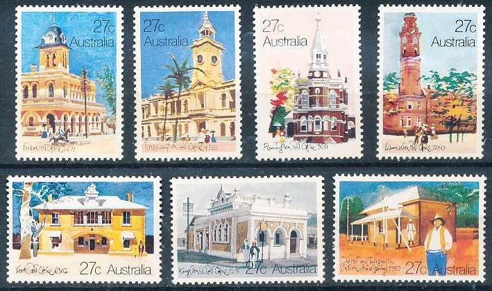 AUSTRALIA  1982 -  Historic Post Buildings   SET   -  FINE   MINT