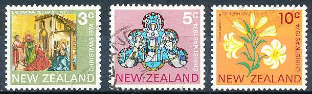 NEW ZEALAND   - 1974    Christmas    SET  -    FINE USED
