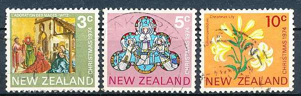 NEW ZEALAND   - 1974    Christmas    SET  -    FINE USED