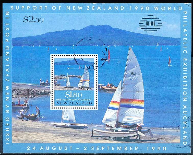 NEW ZEALAND   - 1990   European Settlements   MINI-SHEET    -  FINE   USED