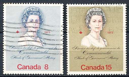 CANADA  1973  -  Royal Visit and Commonwealth Heads  FULL  SET -   FINE  USED