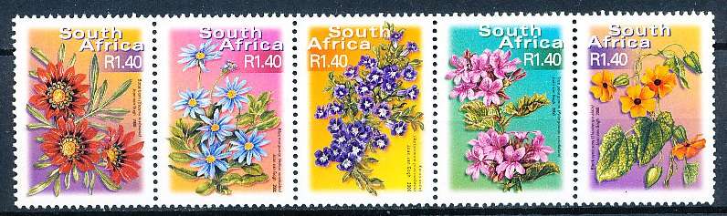RSA -  2001 -  R1.40   Flora   SET -   FINE  MINT