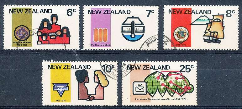 NEW ZEALAND   - 1976   Anniversaries and Metrication    SET  -    FINE USED