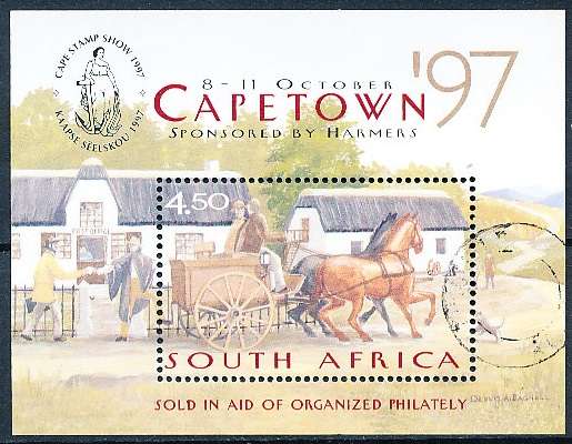 RSA  - 1997 -   Cape Town `97 National Stamp Show  -  MINI-SHEET  - FINE  POSTALLY USED