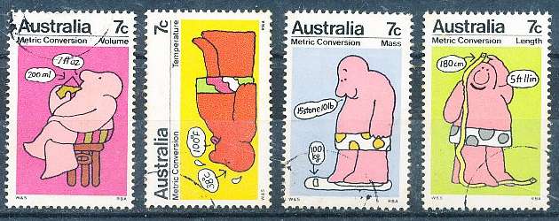 AUSTRALIA  1973 -  Metric Conversion  SET   -  FINE USED