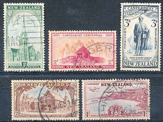 NEW ZEALAND   - 1950   Canterbury Provincial District  SET   -  FINE USED