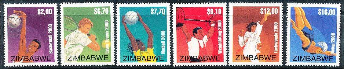 ZIMBABWE  2000  -   SPORTS    FULL   SET     -  FINE    MINT