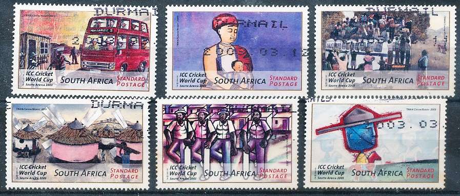 RSA -  2003  -  Cricket World Cup   SET  - FINE  POSTALLY  USED