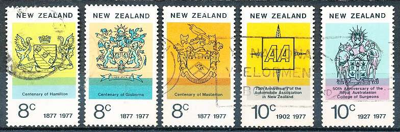 NEW ZEALAND   - 1977  Anniversaries    SET  -    FINE USED