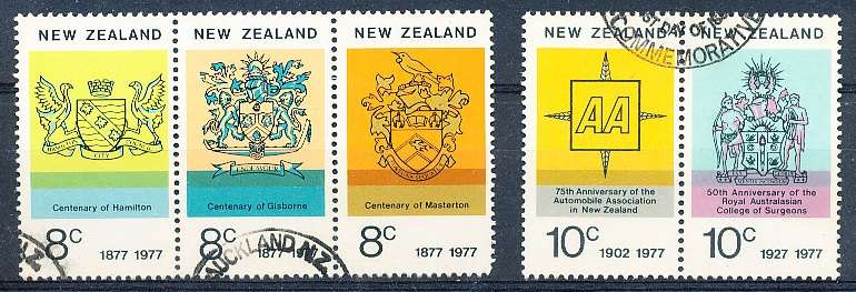 NEW ZEALAND   - 1977  Anniversaries    SET  -    FINE USED