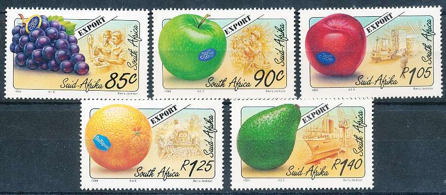 RSA -  1994  - Export Fruits -   SET  - FINE  MINT