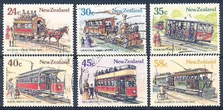 NEW ZEALAND   - 1985   Vintage Trams   -   FINE USED