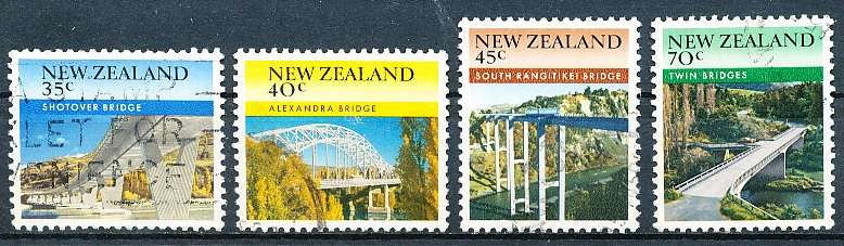 NEW ZEALAND   - 1985   Bridges of New Zealand   -   FINE USED