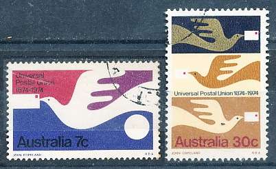 AUSTRALIA  1974 -   Universal Postal Union   SET -   FINE USED