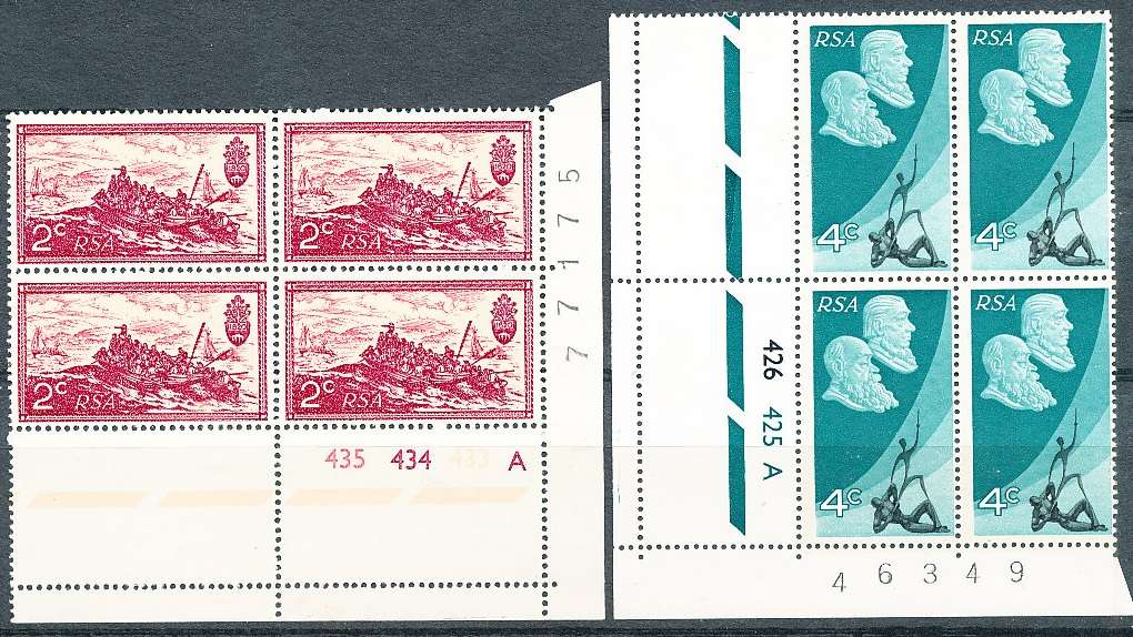 RSA  1971  -   Anniversary of Republic    C/ BLOCKS  A   - FINE MINT