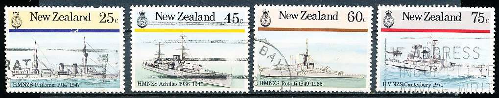 NEW ZEALAND   - 1985    Naval History    -     FINE USED