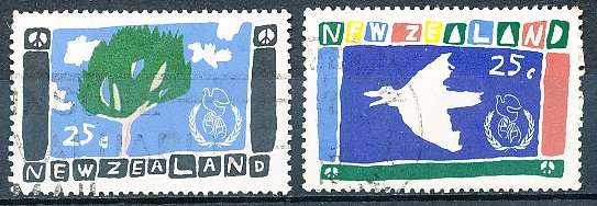 NEW ZEALAND   - 1986    International Peace Year    -     FINE USED
