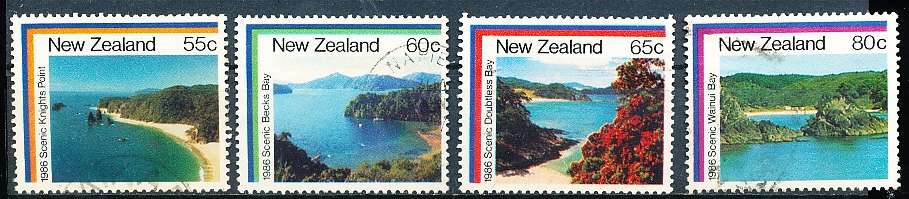 NEW ZEALAND   - 1986    Coastal Scenery   -     FINE USED