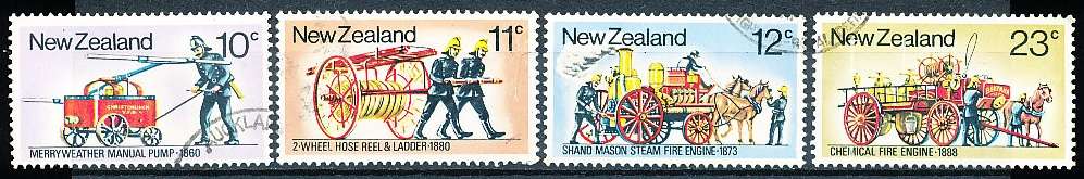 NEW ZEALAND   - 1977   Fire Fighting Appliances   SET -   FINE USED